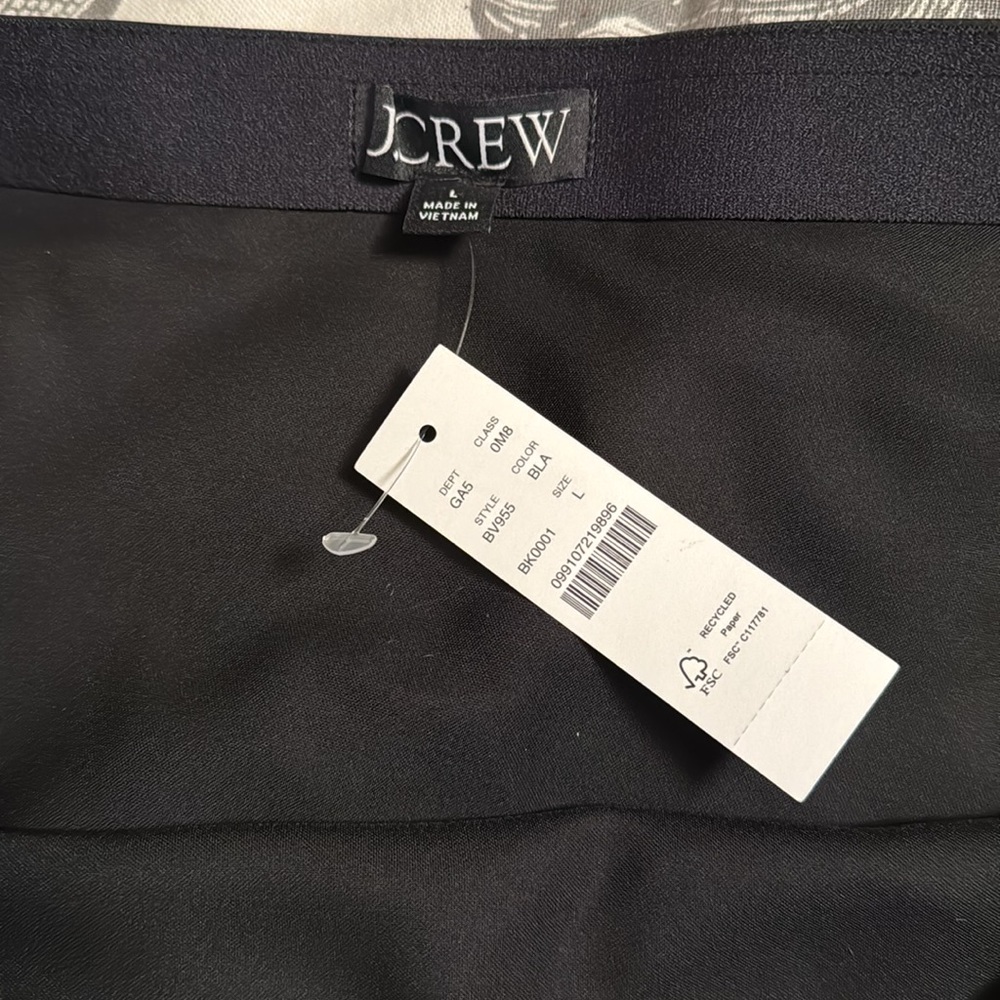 J. Crew Black Maxi Skirt with Side Slit - Picture 4 of 10